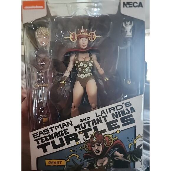 NECA Teenage Mutant Ninja Turtles Renet 7" Action Figure Eastman Laird Sealed - Picture 1 of 6